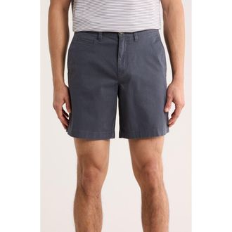 14th & Union Wallin Stretch Twill Chino 8-Inch Shorts in Navy India Ink at Nordstrom Rack, Size 36