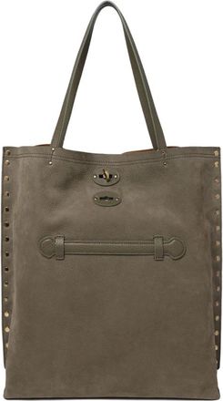 Zanellato Aspasso Medium Tote - Dames - Shoppers - Groen - ONE Size - Leer - Tassen