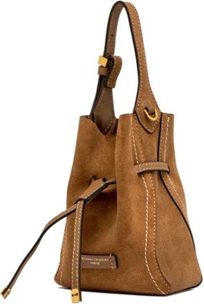Gianni Chiarini Sienna - Dames - Schoudertassen - Bruin - ONE Size - Leer - Tassen