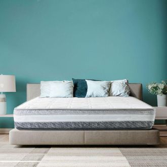 TANHK Colch&oacute;n con Muelles Embolsados y Memory Foam Fabricado en Italia 9 &Aacute;reas Diferenciadas Altura 26 cm Ortop&eacute;dico, Hipoalerg&eacute;nico Funda extra&iacute;ble y