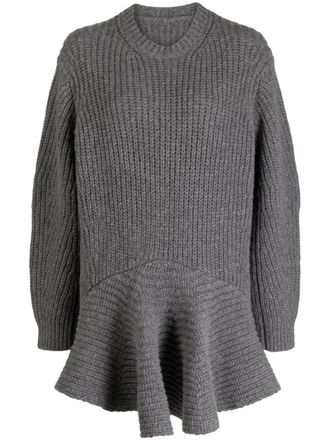 JNBY Mini-jurk met verlaagde schouders - Grijs