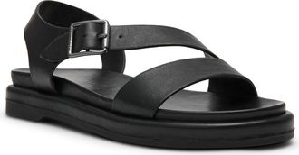 Anne Klein Elzie Sandal in Black Pu at Nordstrom Rack, Size 7.5