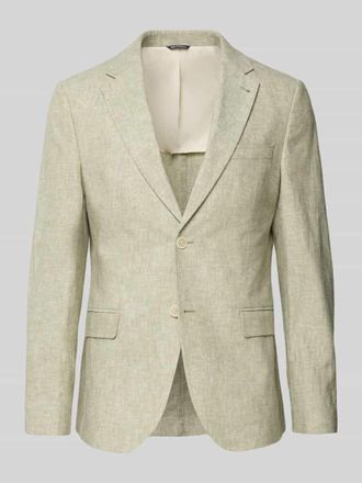 Mc Neal Sakko aus Leinen-Mix mit Pattentaschen in Dunkelgruen, Gr&ouml;&szlig;e 106