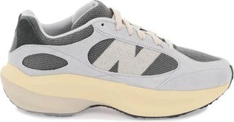 New Balance Sneakers van mesh en su&egrave;de met geborduurde N - Heren - Sneakers - Grijs - 43 EU - Su&egrave;de - Schoenen
