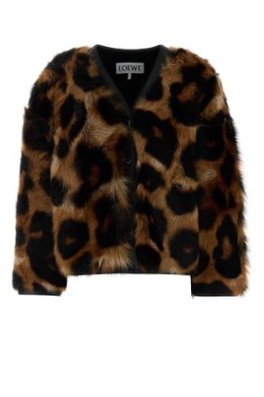 Loewe Printed Shearling Jacket