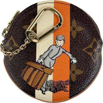 Louis Vuitton Brown Monogram Groom Coin Purse/Coin Case (Pre-Owned)