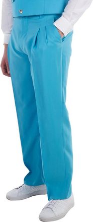 Burberry Bright Opal Blue Tailored Wool Trousers, Brand Size 50 (Waist Size 34.3)