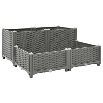 vidaXL Arriate Polipropileno 80x80x38 Cm Vidaxl