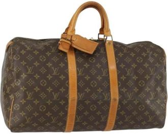 Louis Vuitton Pre-owned Weekend Bags, female, Brown, Size: ONE SIZE Pre-owned Vintage Weekend Bag