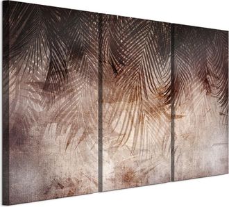 OEM Cuadro Sobre Lienzo Italiano De 90 X 60 Cm, Tr&iacute;ptico - Estilo Boho - Naturaleza Cuadro Sobre Lienzo Italiano De 120 X 80 Cm, Tr&iacute;ptico - Estilo Boho - 