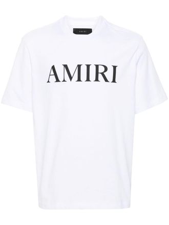 Amiri Cotton T-Shirt With Front Logo Print