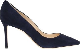 Jimmy Choo London Romy 85 Suede Pump - Dames - Pumps - Blauw - 37 EU - Su&egrave;de - Schoenen