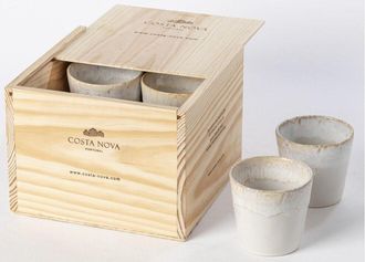Costa Nova 8-teiliges Grespresso Geschenkset Lungo - Weiss