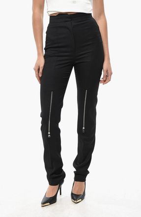 Alexander McQueen Pantaloni 4 Tasche in Lana con Zip sulle Ginocchia Alexander McQueen