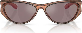 Diesel 63mm Oversize Cat Eye Sunglasses in Bronze Barreling Black at Nordstrom
