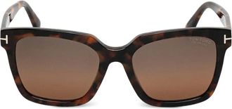 Tom Ford Eyewear Occhiali da sole squadrati - Marrone