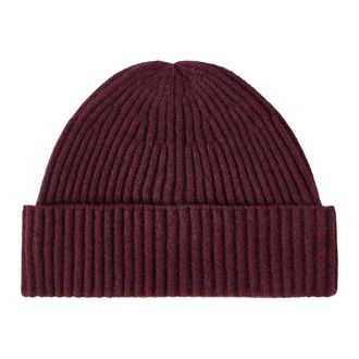 Brunello Cucinelli Berretto in Maglia Double English Rib in Cashmere - - Accessories - unisex - Rosso - L