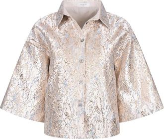 Nukus Leena Blouse - Dames - Overhemden - Geel - L - Overhemden
