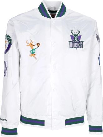 Mitchell & Ness Bomber Jassen - Heren - Bomber jackets - Wit - XL - Jassen