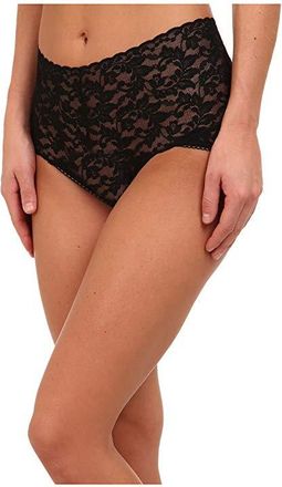 Hanky Panky Signature Lace Retro V-Kini Womens Underwear Black : SM, Cotton/Lace/Nylon