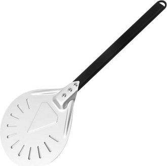OEM Esp&aacute;tula Para Pizza - Esp&aacute;tula Para Asador - Horneado De Pizza - Mango Resistente Al Calor - 57 X 19 Cm - Plateada