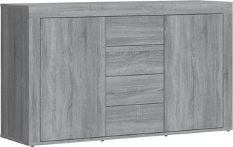 vidaXL Vidaxl - Aparador de madera contrachapada gris Sonoma 120x36x69 cm
