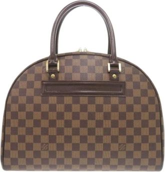 Louis Vuitton Tweedehands Canvas Louis Vuitton tassen - Dames - Vintage Handtas - Bruin - ONE Size - Vintage