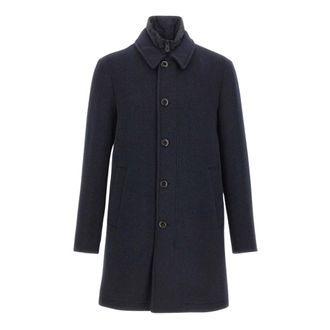 Peuterey Fionnghal Wool Coat - Coats - Hombre - Azul - XL