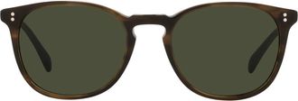 Oliver Peoples Finley Esquire 51mm Square Sunglasses in Dark Brown at Nordstrom