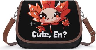 Generic Eh Canadian Flag Maple Leaf Crossbody Bags for Women Shoulder Messenger Bag Purse Handbags