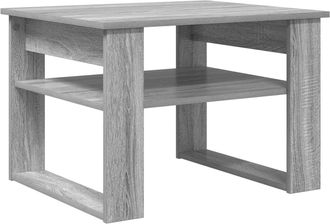 vidaXL Mesa De Caf&eacute; Sonoma Gris 64 X 54 X 44 Cm Madera De Ingenier&iacute;a Vidaxl