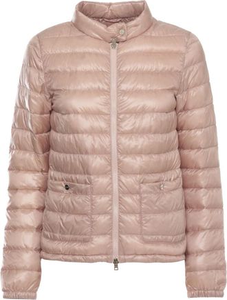Herno Down Jackets, female, Pink, Size: S Reversible Quilted Jacket
