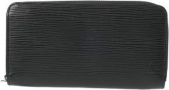 Louis Vuitton Noir Epi Leather Long Wallet (Bi-Fold) (Pre-Owned)
