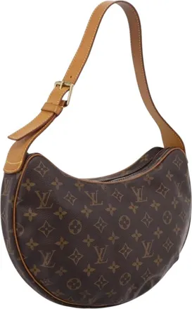 Louis Vuitton Croissant Monogram Canvas Brown Canvas Handbag (Pre-Owned)