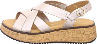 Gabor Keilsandalette - Dames - Sleehakken - Roze - 37 1/2 EU - Leer - Schoenen