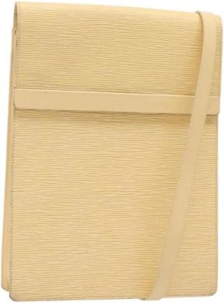 Louis Vuitton Tweedehands leren Louis Vuitton tassen - Dames - Vintage Schoudertas - Beige - ONE Size - Leer - Vintage