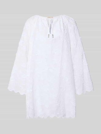 Michael Kors Minikleid mit Spitze und Kimono&auml;rmeln in Weiss, Gr&ouml;&szlig;e XS