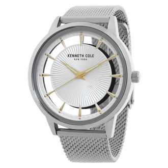 Kenneth Cole Transparency Quartz Silver Dial Mens Watch KCWGG2174702