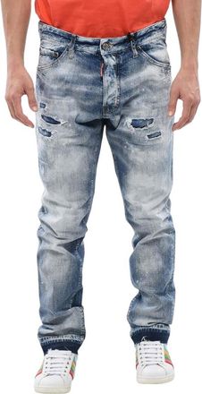 Dsquared2 Blue Slim Distressed Jeans