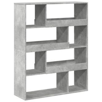 Berkfield Home Bookcase Concrete Grey 100x33x125.5 cm Engineered Wood