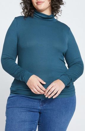 Universal Standard Foundation Turtleneck in Deep Sea Green at Nordstrom, Size Xl