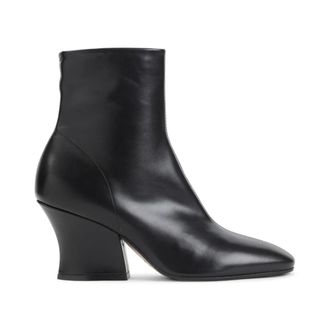 Jil Sander Lune Enkelboot - Dames - Schoenen - Zwart - Maat: 39 EU Zijde