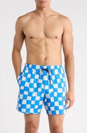Billabong Lineup Layback Swim Trunks in Deep Ocean at Nordstrom, Size X-Large