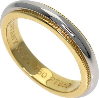 Tiffany & Co. Yellow Gold (18K) Platinum 950 Band Ring (Pre-Owned)