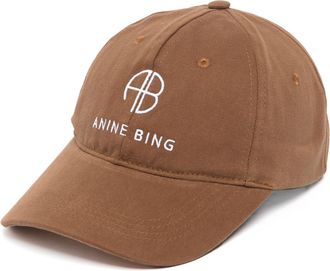 Anine Bing Jeremy Baseball Cap Dark Camel