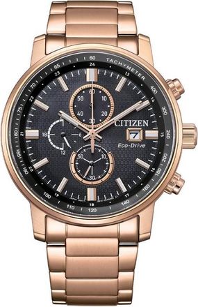 Citizen Eco-Drive Chronograph Black Dial Mens Watch CA0848-85E