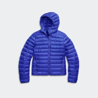 Canada Goose Aethera Hoodie Tonal Disc (Women, Azurite Blue, XL)