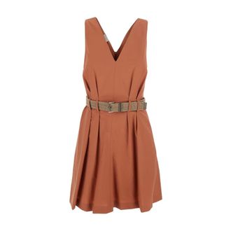 Brunello Cucinelli Mujer, Vestidos, Naranja, Talla: XS