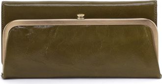 Hobo Rachel Leather Frame Wallet in Olive Veil at Nordstrom