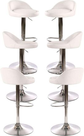 Regalos Miguel Packs Taburetes Cocina - Pack 6 Taburetes Cirkus - Blanco